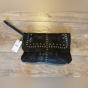NWT Radley London Black Patterned Wristlet
